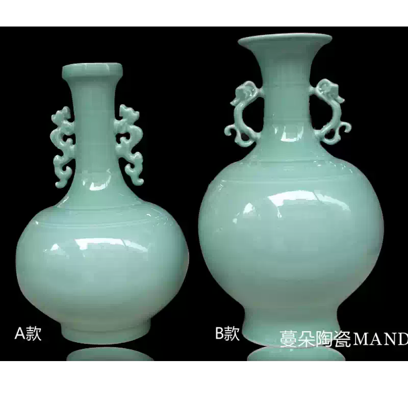 中式风格高仿元青花鬼谷子罐蔓朵陶瓷收藏级青花瓷瓶-Taobao-Tmall