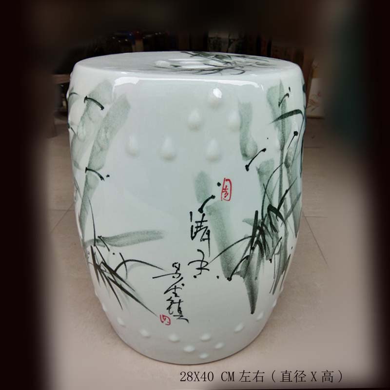 Jingdezhen porcelain ceramic who table lotus villa garden bench is suing garden products