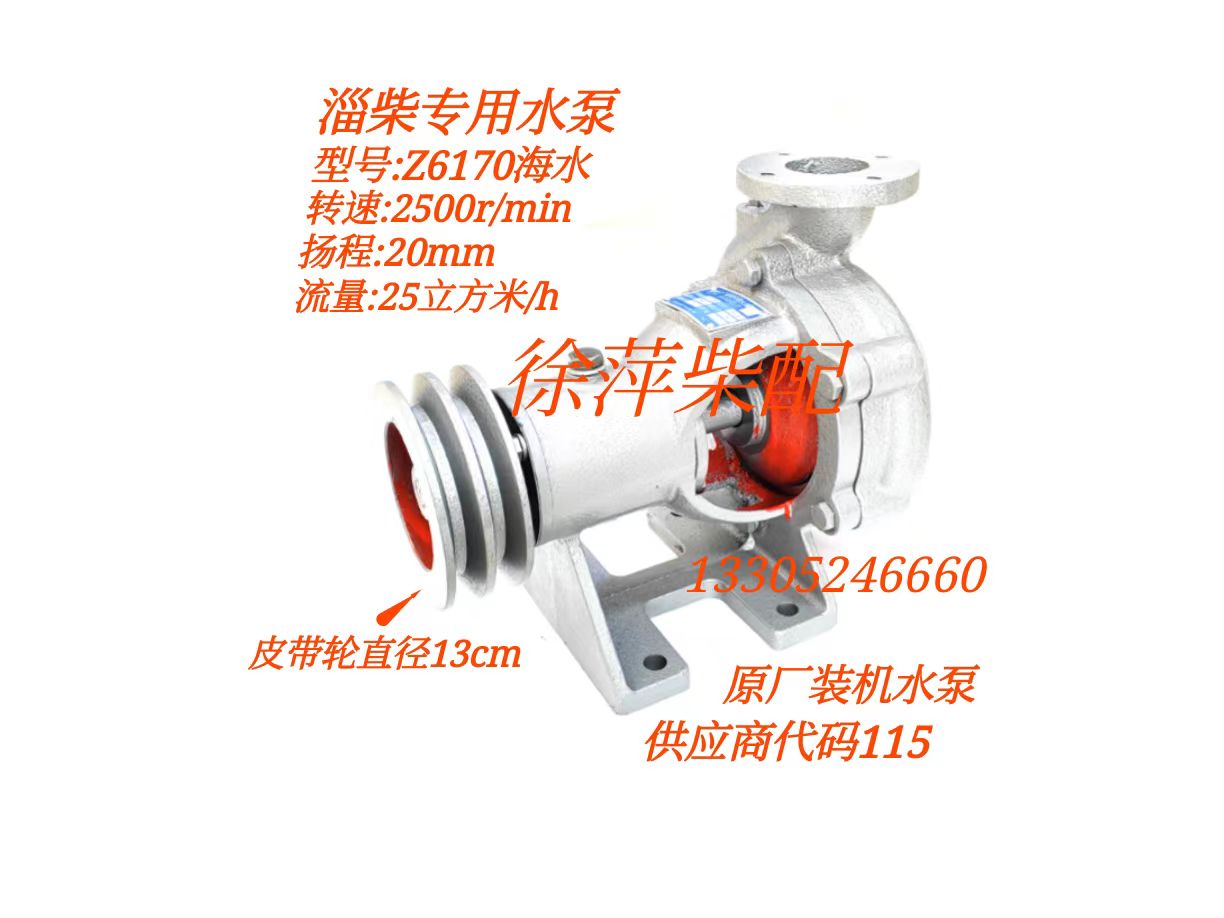 Zichai 6170 water pump, Zichai special seawater pump, Zibo 8170 water pump, Z6170 seawater pump, shipped by SF Express