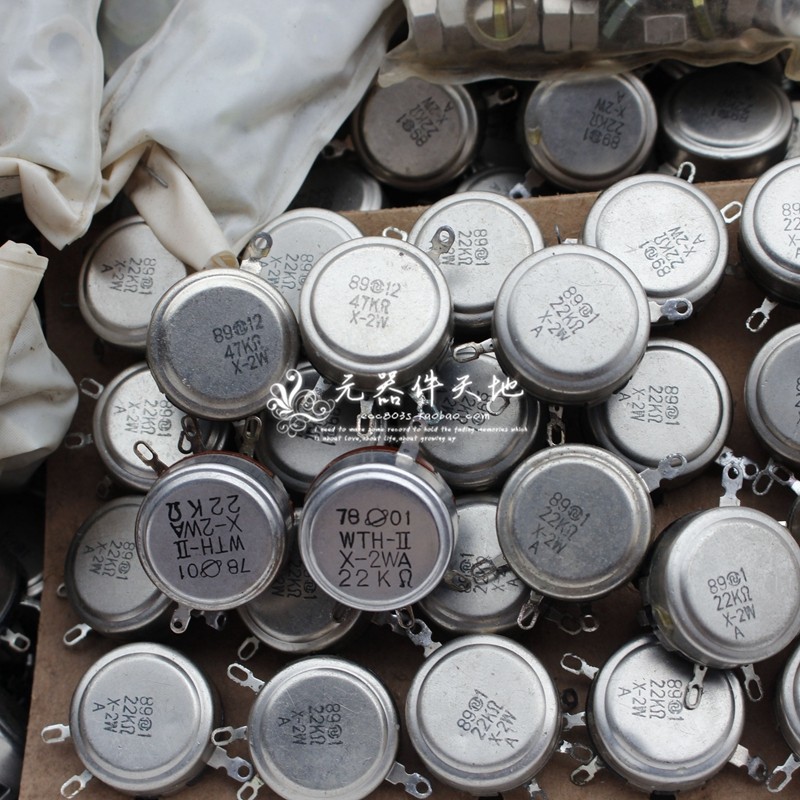 Brand new stock Old product WH118A 2W 47K 22K common single lap line around potentiometer-Taobao
