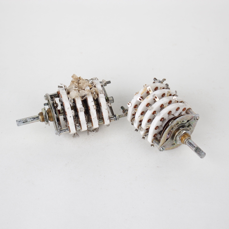New 4-layer screwup 10 lower for 10-gear silver plated copper band switch ceramic rotary switch