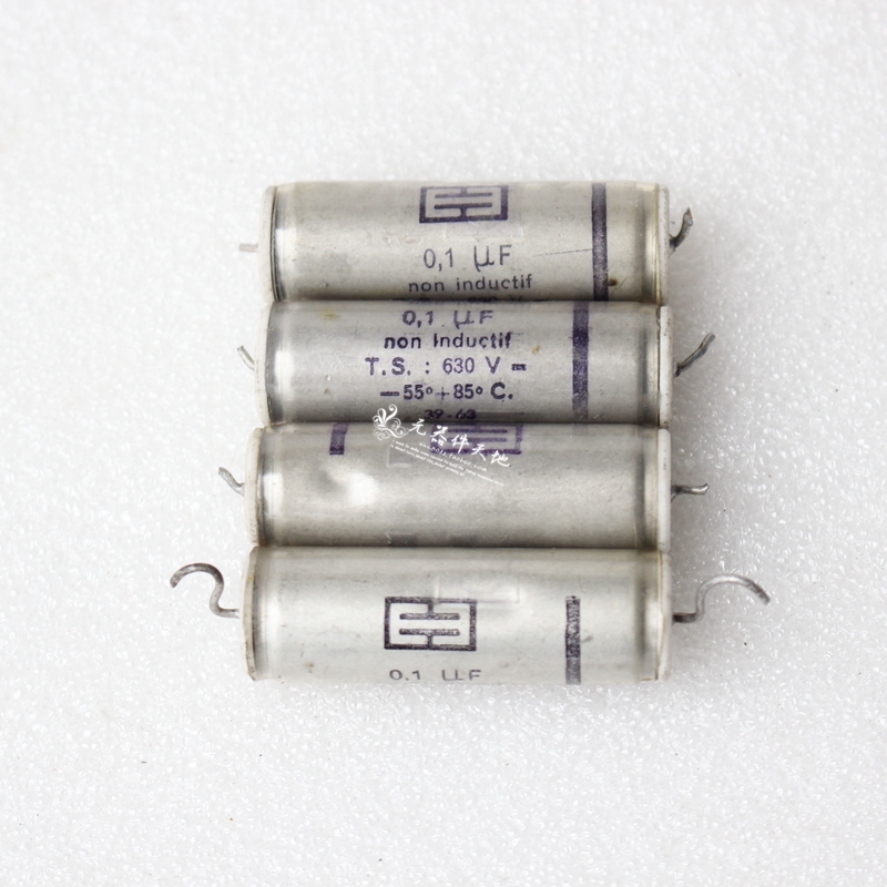 Early France Lower machine porcelain head 0 1UF 630V instrument capacitive fever gallbladder capacitor