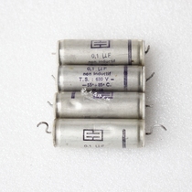 Early French lower machine porcelain head 0 1UF 630V Instrument capacitance fever bile machine capacitance