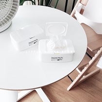 Little House) simple white · ins One Push Flap cotton wipes storage box finishing box
