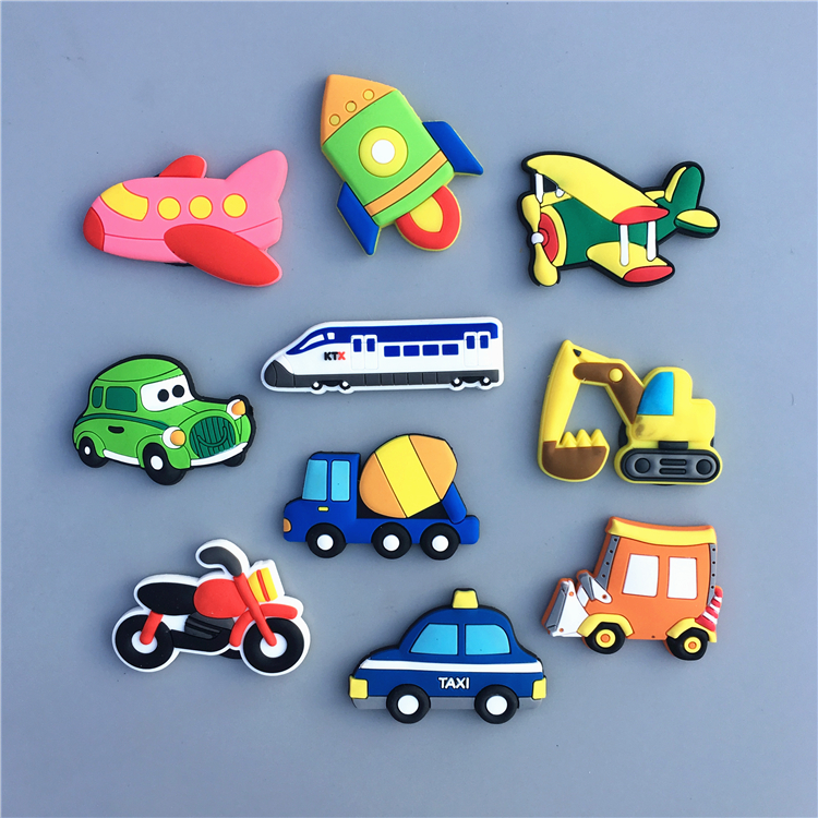 Creative Cartoon Fruit Transport Baby Early Teaching Post Soft Gum Magnet Fridge Sticker Magnetic Sticker 