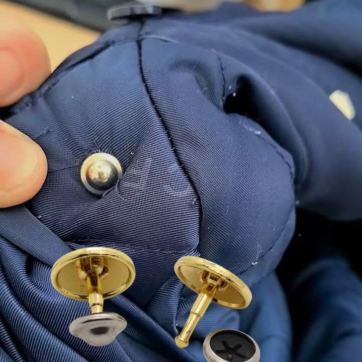 Casual Shoulder Buckle for Duty Coat, Quick-Release Metal Gold Buckle