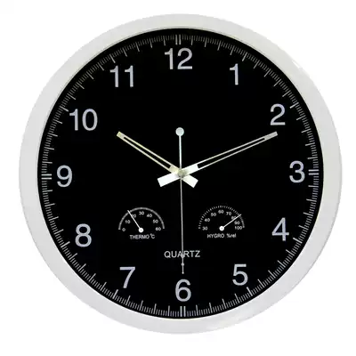 14-inch round European-style wall clock Simple clock Living room wall clock Creative mute clock Bedroom quartz clock