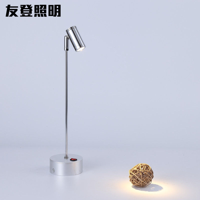 Led rechargeable spotlights jewelry counter spotlights wireless battery 3W display cabinet lights jade jade shooting supplementary light condensing