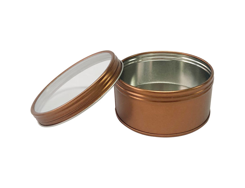 Tea leaf jars metal horse mouth iron threaded mouth transparent pvc open window sealing pot flower tea Pu'er food packaging box-Taobao