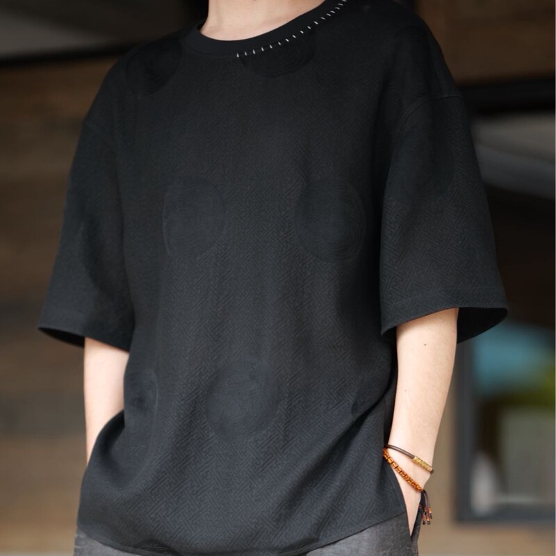 【Zaiyi】2026 New Model Xuanxiang Jiu Lu Xiangyun Silk Double-Wear Short-Sleeve T-Shirt Top Zy0700S