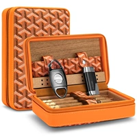 Оранжевая полосатая конфигурация два [сигарные разрезы+зажигалки]