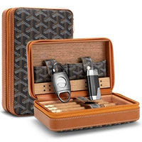 Серый полосатый конфигурация два [сигара с разрезом+зажигалка]