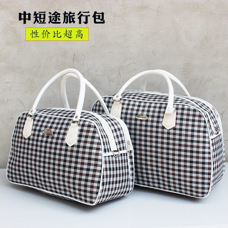 Japanese and Korean Style Fresh and Simple Lightweight Large-Capacity Tote Bag for Students, Short-Distance Luggage Bag for Women, Travel Large Bag, Travel Bag for Men