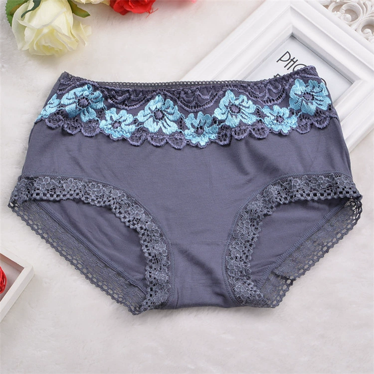 Authentic Xiaotian trẻ em 8815 sợi tre hoa thoáng khí ren tam giác eo phụ nữ đồ lót đầy đủ 10 vận chuyển quốc gia quần áo lót