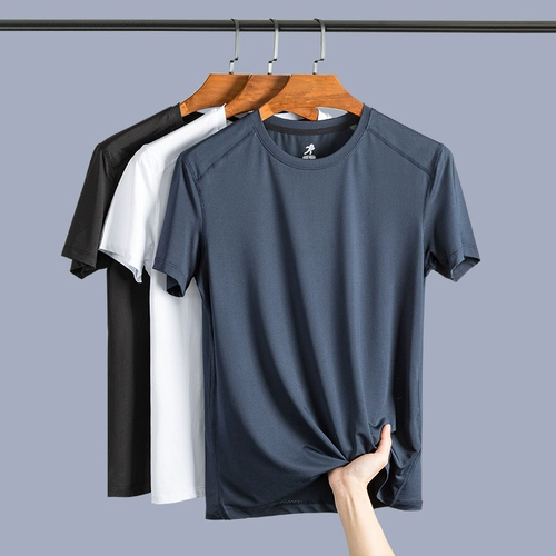 Шелковая быстросохнущая футболка, летняя спортивная форма для работы, делается под заказ, с печатью вашего логотипа, короткий рукав