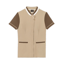 High-end hotel cleaning work clothes for women summer short-sleeved room service staff housekeeping property cleaning aunt suit