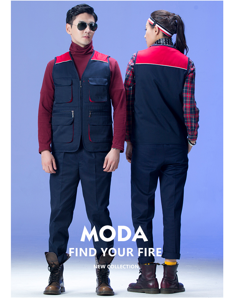 Áo vest cotton in logo tùy chỉnh in logo quảng cáo vest mùa thu đông dày bảo hiểm lao động vest vest tình nguyện áo ba lổ