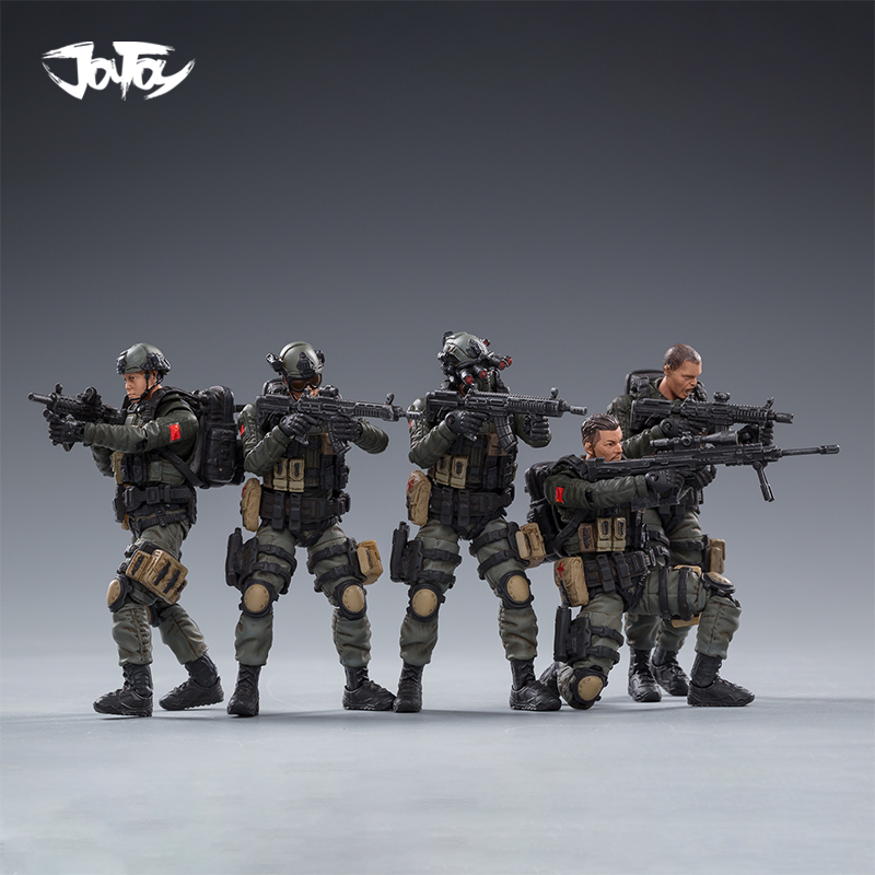 Five Member Group Of PLA Anti Terrorism ForceDark source Man soldier 3.75 inch series 1 : 18 beautiful Marine Corps special type tactics troops airborne Reconnaissance company USMC