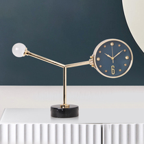 Desktop Pendulum Table desktop clock sitting room home clock modern minimalist light extravagant fashion high-end silent bench clock