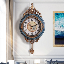 Household quartz clock Wall clock Living room Modern simple creative Fashion personality European light luxury American wall clock