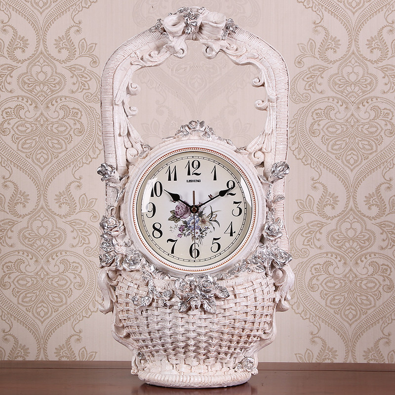 Pendulum Desktop Watch & Watch Eu Style Living Room Decoration Creative Pendulum Clock Personality Fashion Art Muted Quartz Clock