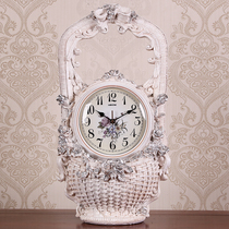 Pendulum Bench Clock Eurostyle Living Room Decoration Creative Pendulum Clock Personality Fashion Art Muted Quartz Clock