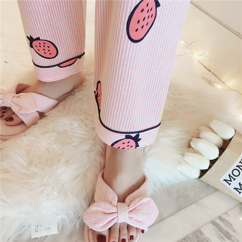 [Bảo hiểm đôi mười hai] đồ ngủ nữ mùa xuân và mùa thu và mùa đông dài tay cotton mỏng phiên bản Hàn Quốc của phụ nữ phục vụ nhà cotton phù hợp với mùa đông bộ ba lỗ đẹp mùa hè