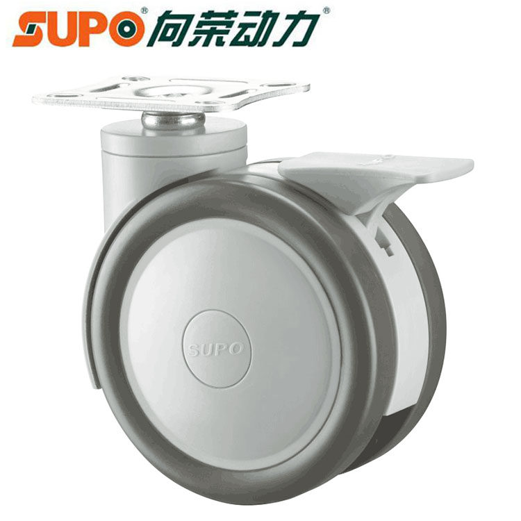 Xiangrong 3 inch medical mute universal wheel 4 inch equipment medical wheel medical bed wheel degaussing wheel 5 inch caster