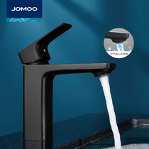 Nine Shepherd Bathroom Official Flagship Basin Faucet Single Hole Single Hole Black Handwash Basin Cold and Hot Tap