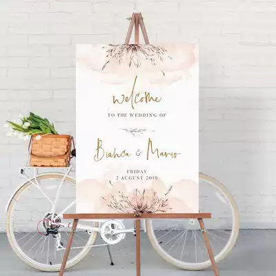 Forest flower engagement supplies Wedding welcome sign Wedding sign Business welcome sign Guide sign