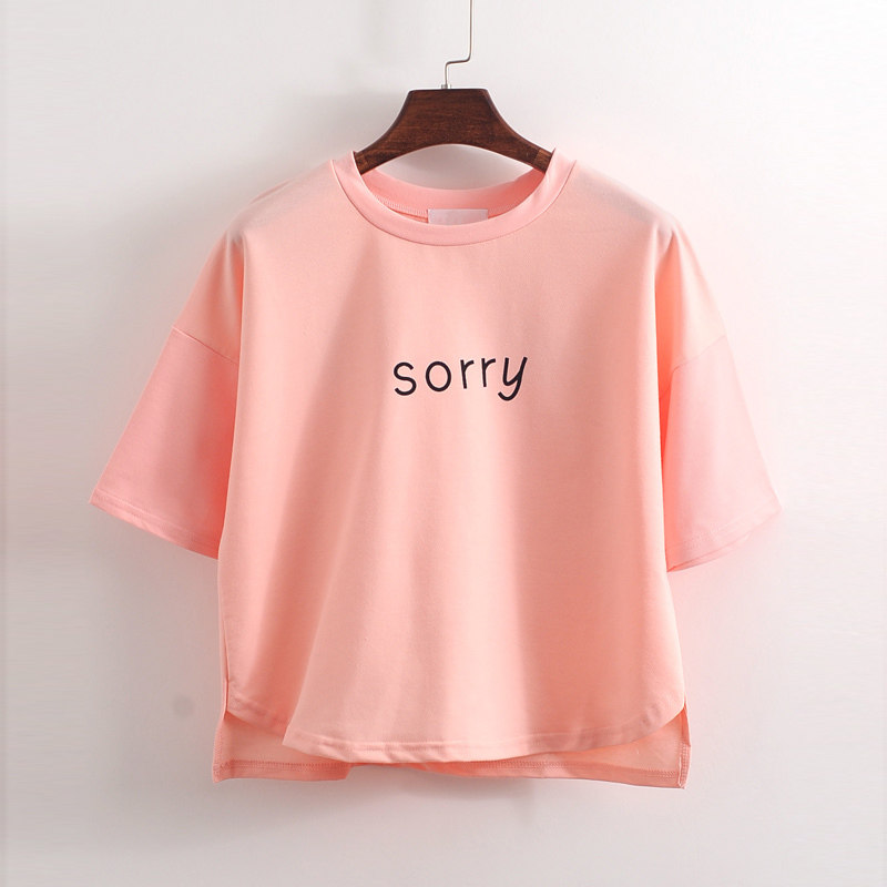 九块九包邮新款夏季9.9包邮百搭女装短袖t恤女学生韩版宽松打底衫