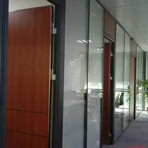 Customized conference room double-layer tempered glass partition office interior decoration partition hotel movable panel partition wall