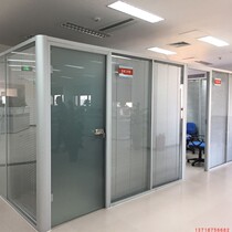 Shenzhen manufacturers office high partition conference room fixed glass clip aluminum louver partition hotel panel movable partition wall