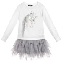 1-5 year old unicorn embroidered dress cake skirt for a few months female Baowei dress Spring and Autumn long sleeve exclusive export