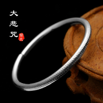 Solid 999 foot Silver great tragedy ancient method Sterling Silver open bracelet male Lady model rat jewelry for mother