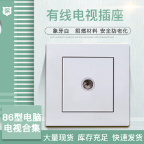 Mager TV computer network cable plus cable TV closed circuit TV panel closed circuit one cable TV computer plug