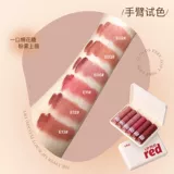 Помада, матовый витаминизированный блеск для губ, набор, 6 шт, пробник, полупрозрачная растушевка