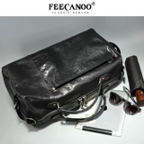 Ретро трендовая вместительная и большая сумка для путешествий, из натуральной кожи