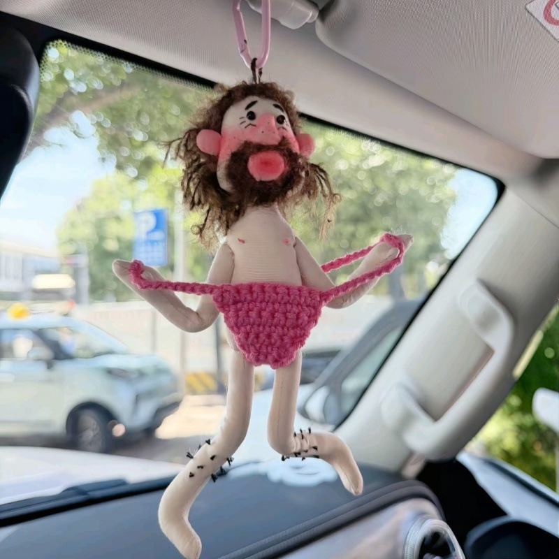 Authentic Scribbled Uncle Car Ornament Backpack Car Pendant Small Doll Hanging Decoration Cartoon Quirky Abstract New Product Authentic Scribbled Uncle Car Ornament Backpack Car Pendant Small Doll Hanging Decoration Cartoon Quirky Abstract New Product