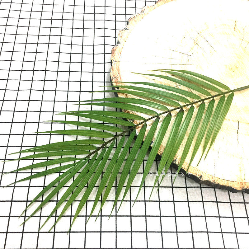 ins Nordic wind emulation palm leaf plant fake loose tail sunflower leaf monolithic flower arrangement decoration green leaf soft assembly material