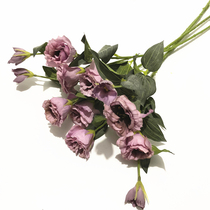 Simulation silk flower single branch orange flower wedding home flower arrangement decoration fake flower studio shooting arrangement flower