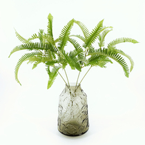 High simulation of Agaricus Fern mountain grass single branch Fern green plant Wolf yesen landscape decoration Fern grass