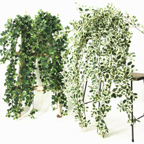 New mini melon grass wall hanging rose leaf Vine home decoration small leaf hanging ceiling vine green flower art