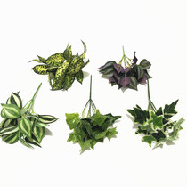 Simulation plant special price mini hanging bamboo plum star point Wood Changchun leaf green plant decorative leaf background wall landscaping