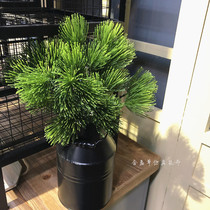 Simulation of pine needles artificial pine needles Cliff branches pine trees bonsai pine branches Christmas decoration plastic flowers pine branches