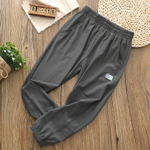 Boys  quick-drying anti-mosquito pants trousers 2020 summer thin casual middle and large childrens feet childrens air conditioning pants tide