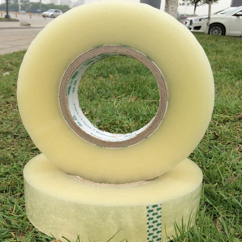 Transparent tape large roll sealing tape label packaging sealing cloth width 4 5 6cm custom whole case wholesale