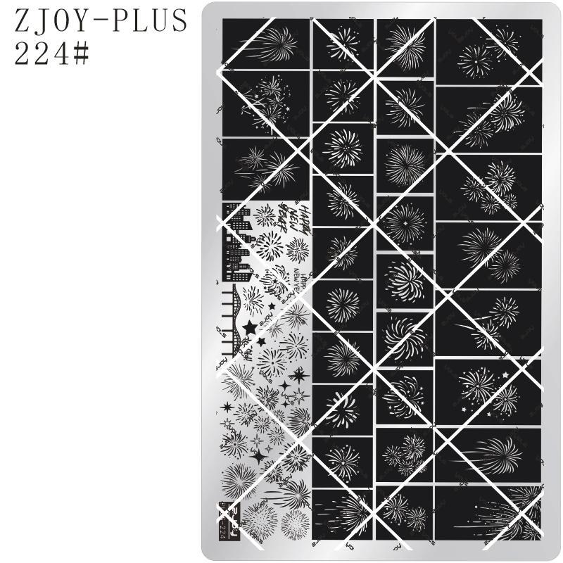 Plus-201-250 Nail Art Stamping Steel Plate Stamping Template Butterfly Fireworks New Year Nail Art DIY Gadgets Plus-201-250 Nail Art Stamping Steel Plate Stamping Template Butterfly Fireworks New Year Nail Art DIY Gadgets