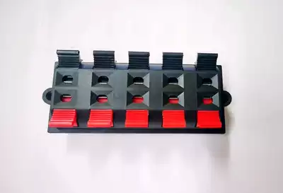 WP10-3 wire clip 10-position speaker terminal block single row 10P spring terminal block ten-foot vertical in-line test clip