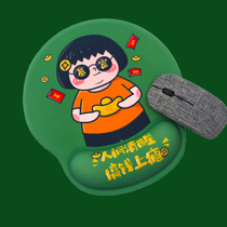 Fury Protection Wrist Mouse mouse Silicone Cartoon Cartoon adorable inwind Wrist Cushion 3d Cubic anti-slip mouse mat